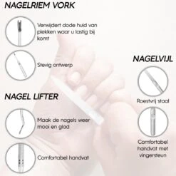 Thumbs Up 7-Delige Nagel Set - Ingegroeide Teennagel - Nageltang - Teennagelknipper - Nagelknipper Set - Zwart -Cosmetica Serie Winkel 1200x1200 1034