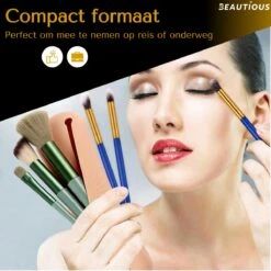 Beautious® Make Up Organizer - Beauty Organizer - Kwastenhouder - Compact - Siliconen - Khaki -Cosmetica Serie Winkel 1200x1200 1095