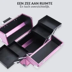 Confibel Cosmetica Koffer - Make Up Koffer Uitklapbaar - 5 Opbergbakken Make-up Koffer - Beautycase/Visagiekoffer /Cosmeticakoffer /Beautycase/ Nagelstylistekoffer - Roze 19 Confibel Cosmetica Koffer - Make Up Koffer Uitklapbaar - 5 Opbergbakken Make-up Koffer - Beautycase/Visagiekoffer /Cosmeticakoffer /Beautycase/ Nagelstylistekoffer - Roze -Cosmetica Serie Winkel 1200x1200 1173