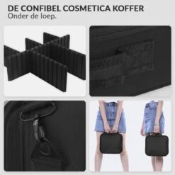 Cosmetica Koffer - Make-up Koffer Met Verstelbare Vakken - Visagie En Nagelstyliste Beauty Koffer - 26x23x9CM 34 Cosmetica Koffer - Make-up Koffer Met Verstelbare Vakken - Visagie En Nagelstyliste Beauty Koffer - 26x23x9CM -Cosmetica Serie Winkel 1200x1200 1181