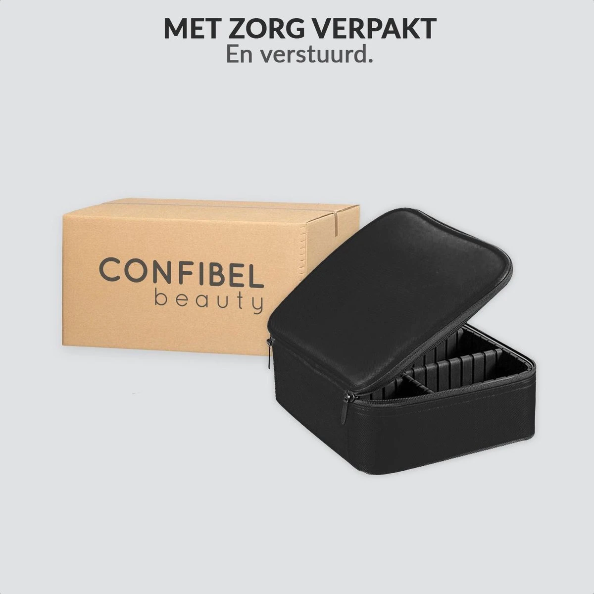 Cosmetica Koffer - Make-up Koffer Met Verstelbare Vakken - Visagie En Nagelstyliste Beauty Koffer - 26x23x9CM 22 Cosmetica Koffer - Make-up Koffer Met Verstelbare Vakken - Visagie En Nagelstyliste Beauty Koffer - 26x23x9CM - Afbeelding 20