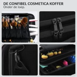 Cosmetica Koffer - Make-up Koffer Met Verstelbare Vakken - Visagie En Nagelstyliste Beauty Koffer - 35x25x11CM -Cosmetica Serie Winkel 1200x1200 1199
