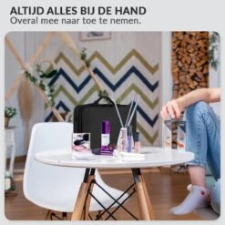 Cosmetica Koffer - Make-up Koffer Met Verstelbare Vakken - Visagie En Nagelstyliste Beauty Koffer - 35x25x11CM -Cosmetica Serie Winkel 1200x1200 1200