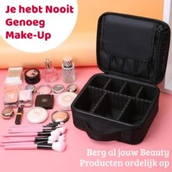 Mmoods Make-up Koffer – Make Up Tas Reizen – Makeup Organizer Verstelbaar -Beautycase Waterdicht – Make-up Tasje Voor Onderweg – Toilettas Voor Cosmetica Zwart 14 Mmoods Make-up Koffer – Make Up Tas Reizen – Makeup Organizer Verstelbaar -Beautycase Waterdicht – Make-up Tasje Voor Onderweg – Toilettas Voor Cosmetica Zwart -Cosmetica Serie Winkel 1200x1200 1220