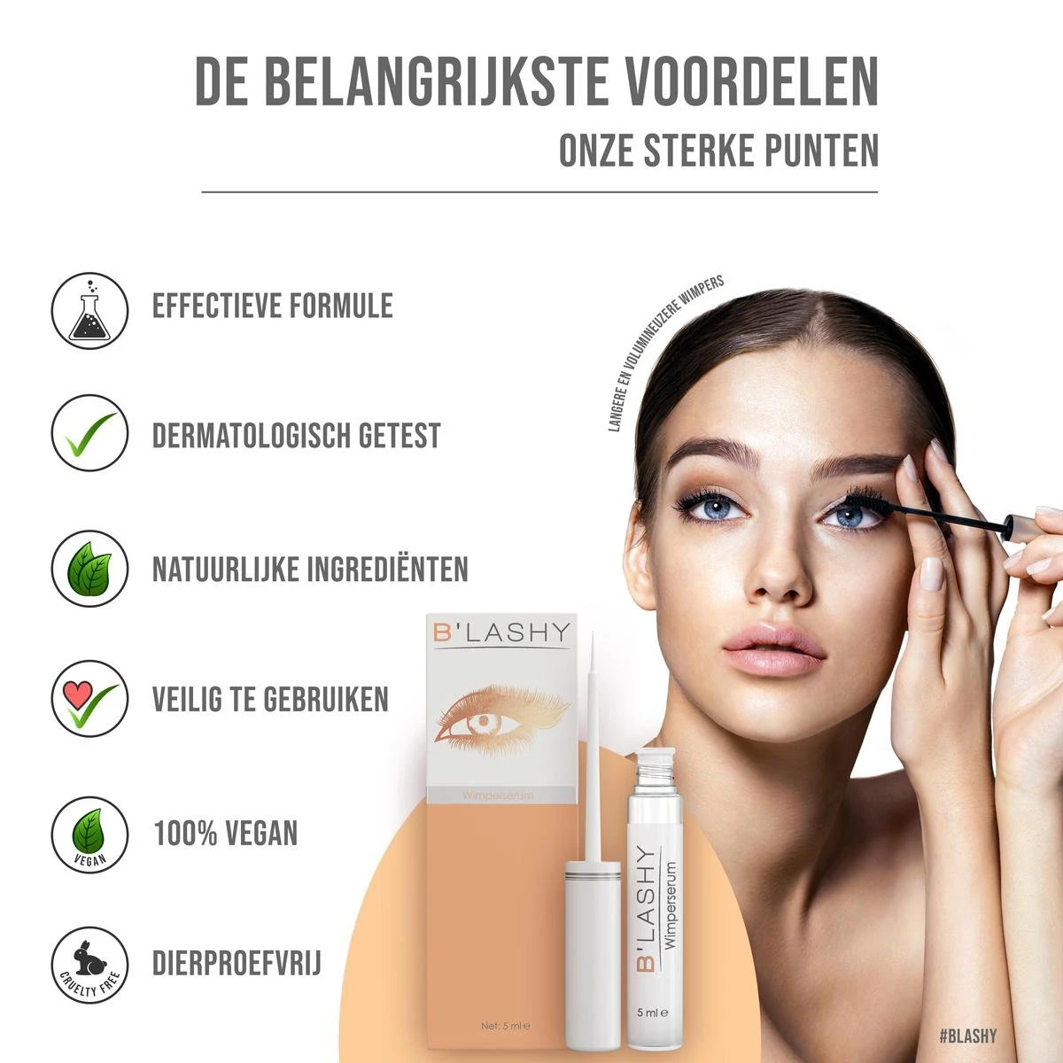 B’LASHY® Wimperserum - Wimper Groeimiddel - Wimper Serum Voor Sterke, Lange En Volle Wimpers - 5 Ml 11 B’LASHY® Wimperserum - Wimper Groeimiddel - Wimper Serum Voor Sterke, Lange En Volle Wimpers - 5 Ml - Afbeelding 9