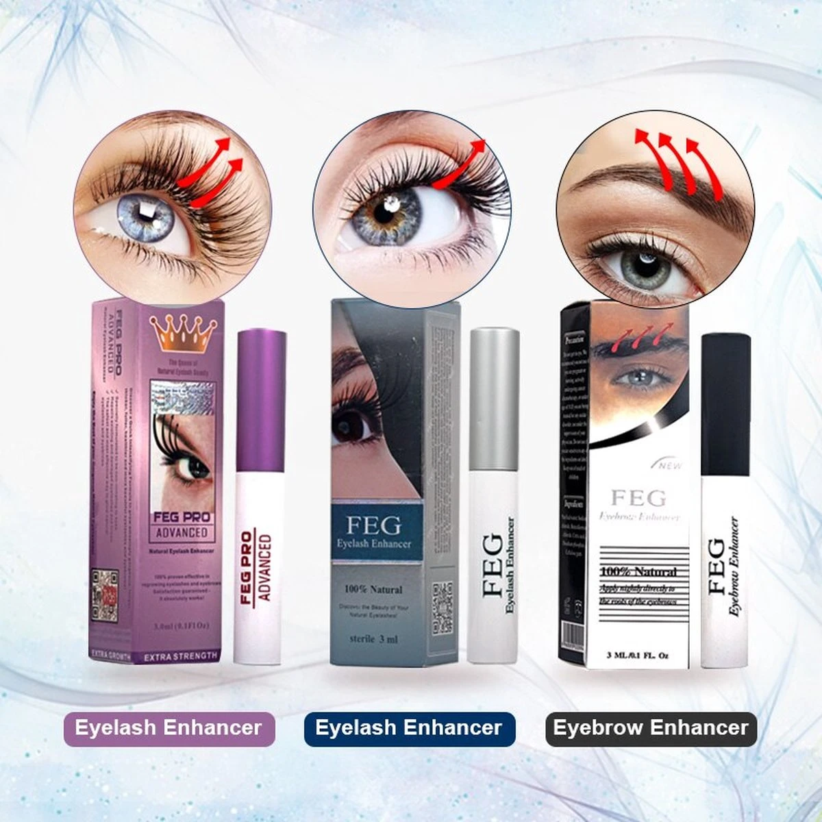 Merkloos FEG Pro Geavanceerde Wimpeserum | Wimper Groei Booster | Wimper Behandelingen | Serum Enhancer | Originele Feg Eyelash Enhancer Eyelash Serum Eyebrow Enhancer Eyebrow Serum 10 Merkloos FEG Pro Geavanceerde Wimpeserum | Wimper Groei Booster | Wimper Behandelingen | Serum Enhancer | Originele Feg Eyelash Enhancer Eyelash Serum Eyebrow Enhancer Eyebrow Serum - Afbeelding 8