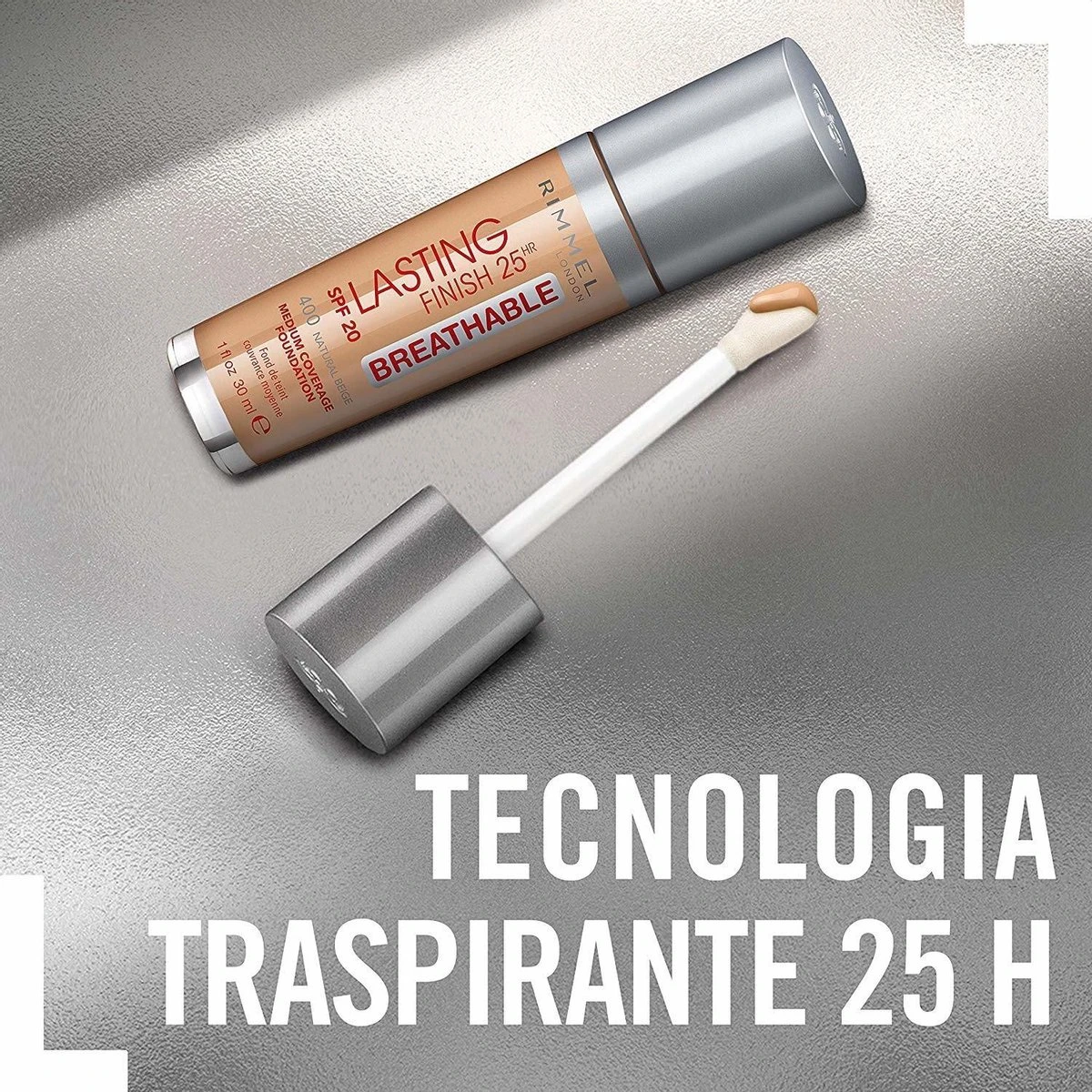 Rimmel London Rimmel Lasting Finish Breathable Foundation - 100 Ivory 7 Rimmel London Rimmel Lasting Finish Breathable Foundation - 100 Ivory - Afbeelding 5