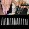 Merkloos Gel Flex 250 Nageltips Met Lijm - Transparant XXL Long Coffin Half Cover C Nail Tips- French Nail Art Acryl Nagels & Gelnagels -Hoge Kwaliteit -Cosmetica Serie Winkel 1200x1200 766