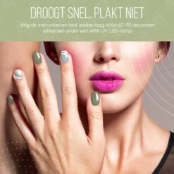 Lovae Cosmetics Gellak - 6-delige Set - Gel Nagellak - Coral Green - Gellac - 8ML -Cosmetica Serie Winkel 1200x1200 852