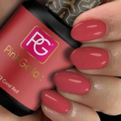 Pink Gellac - Coral Red - Gellak - Vegan - Koraal Rood - Glanzend - 15ml -Cosmetica Serie Winkel 1200x1200 855