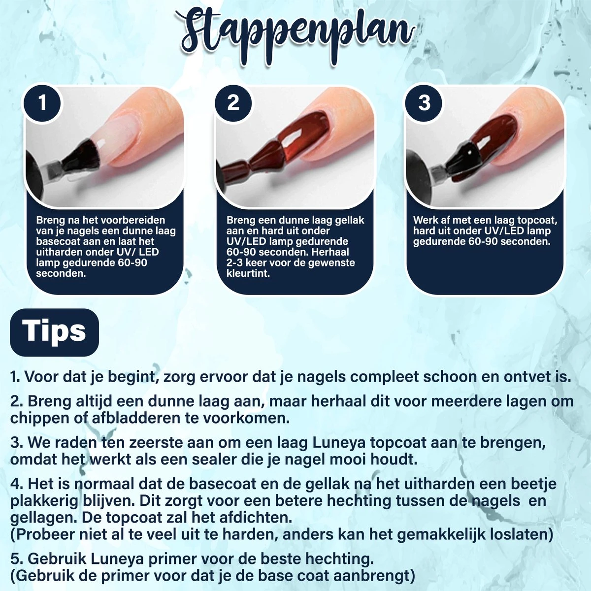 Luneya Gellak - Hidden Blossom Edition - 6-Delige Gellak Starterspakket - Gel Nagellak 10 Luneya Gellak - Hidden Blossom Edition - 6-Delige Gellak Starterspakket - Gel Nagellak - Afbeelding 8