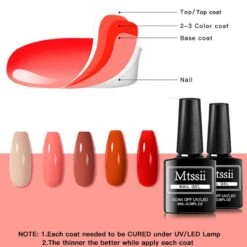Mtssii - Gelnagel Kit - 5 Kleuren Gellak - Nude En Rood Tinten - Starterkit - Manicure Set - 54 Watt UV Lamp - Gel Nagels Starterspakket - Nepnagels - -Cosmetica Serie Winkel 1200x1200 946
