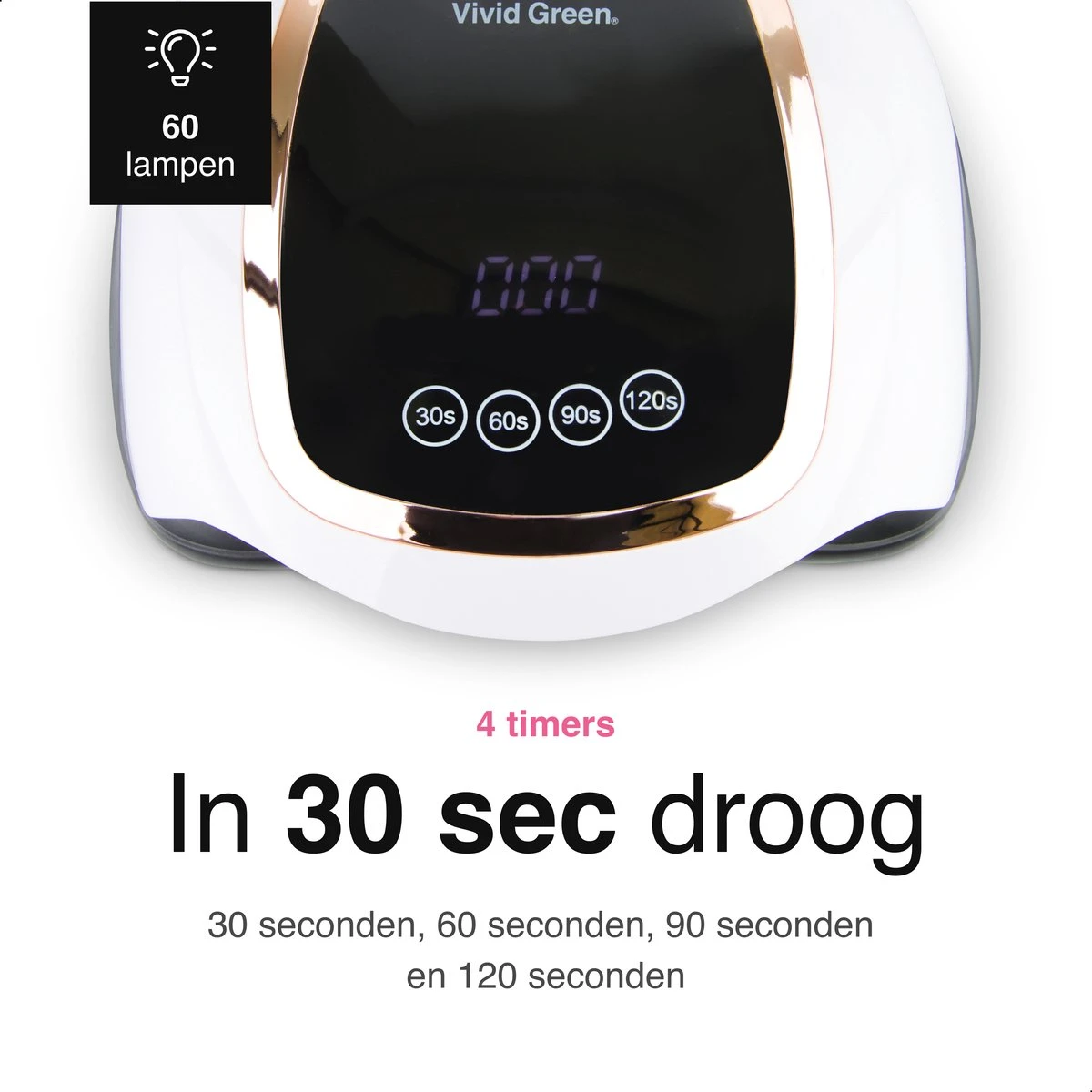 Vivid Green UV Lamp Gelnagels - Led Nagellamp - Gellak Nagel Lamp - Nageldroger - Naggellak Droger - Nagels - 168W 5 Vivid Green UV Lamp Gelnagels - Led Nagellamp - Gellak Nagel Lamp - Nageldroger - Naggellak Droger - Nagels - 168W - Afbeelding 3