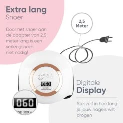De Sera UV Lamp Gelnagels 168W - LED Lamp Nagels - Gellak Lamp - Nageldroger Met 2.5 Meter Lang Snoer - Wit -Cosmetica Serie Winkel 1200x1200 968