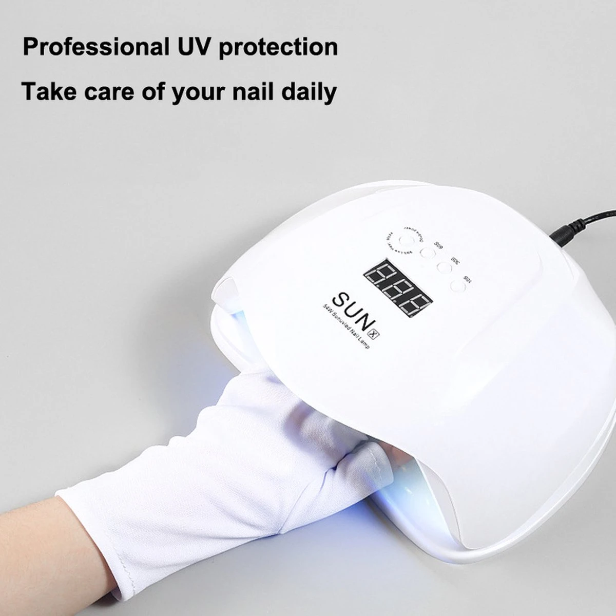 Anti | UV | Stralings Beschermings | Handschoenen | UV Lamp | UV Handschoenen| Nageldrogerlamp | Manucure | Gel Nagels 4 Anti | UV | Stralings Beschermings | Handschoenen | UV Lamp | UV Handschoenen| Nageldrogerlamp | Manucure | Gel Nagels - Afbeelding 2