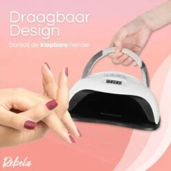 Rebela | Nageldroger | Gelnagels | GEL UV LED Nail Lamp 168w | UV Lamp Gelnagels | Led Nagellamp | Nageldroger | Wit -Cosmetica Serie Winkel 1200x1200 979