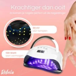 Rebela | Nageldroger | Gelnagels | GEL UV LED Nail Lamp 168w | UV Lamp Gelnagels | Led Nagellamp | Nageldroger | Wit -Cosmetica Serie Winkel 1200x1200 982