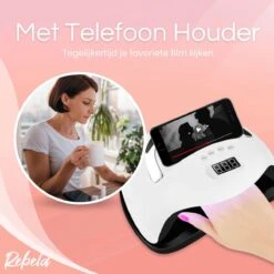 Rebela | Nageldroger | Gelnagels | GEL UV LED Nail Lamp 168w | UV Lamp Gelnagels | Led Nagellamp | Nageldroger | Wit -Cosmetica Serie Winkel 1200x1200 983