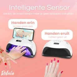 Rebela | Nageldroger | Gelnagels | GEL UV LED Nail Lamp 168w | UV Lamp Gelnagels | Led Nagellamp | Nageldroger | Wit -Cosmetica Serie Winkel 1200x1200 985