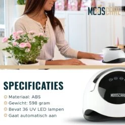 MOOSCARE 120 Watt LED Lamp Voor Gellak Nagels - UV Lamp Gelnagels - Nail Art Nagellamp - Gel Nagellak Nageldroger -Cosmetica Serie Winkel 1200x1200 987