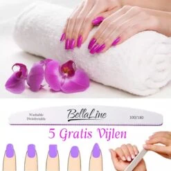 UV Nagel Lamp 168 Watt + 5 Gratis Vijlen - BellaLine - UV Led Nagellamp – Gel Nagel – Nagellak UV – Nageldroger – Salon – Sensor – Gellac - Acryl - Gelnagels – 42 Power Led – Professioneel – Krachtig – Manicure – Extra Lang Snoer - Pink - Pedicure -Cosmetica Serie Winkel 1200x1200 992