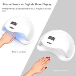 Adge - 54W LED Nageldroger Voor Gelnagels - Geschikt Voor ALLE Nagel Gellak - 36 LEDs - Met Timer -Cosmetica Serie Winkel 1200x1200 997