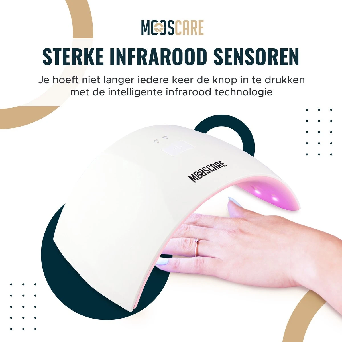 MOOSCARE 36 Watt LED Lamp Voor Gellak Nagels – Nageldroger – Gellak Lamp - UV Lamp Gelnagels - Nail Art Nagellamp - Gel Nagellak Nageldroger 9 MOOSCARE 36 Watt LED Lamp Voor Gellak Nagels – Nageldroger – Gellak Lamp - UV Lamp Gelnagels - Nail Art Nagellamp - Gel Nagellak Nageldroger - Afbeelding 7