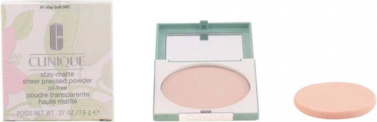 Clinique - STAY MATTE SHEER Powder 01-stay Buff 7.6 Gr 5 Clinique - STAY MATTE SHEER Powder 01-stay Buff 7.6 Gr - Afbeelding 3