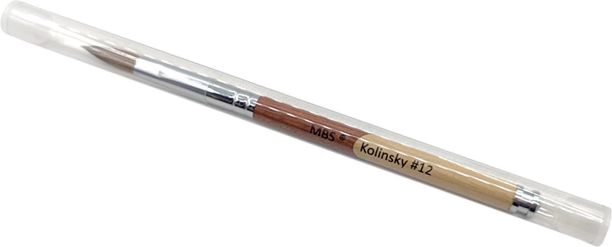 KOLINSKY ACRYL PENSEEL #12 - Kolinsky Penseel - Acryl Penseel - Acryl Nagels - Hout 5 KOLINSKY ACRYL PENSEEL #12 - Kolinsky Penseel - Acryl Penseel - Acryl Nagels - Hout - Afbeelding 3