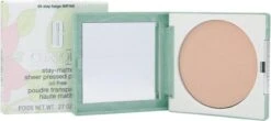 Clinique Stay-Matte Sheer Pressed Powder - 03 Stay Beige - 7,6 G 15 Clinique Stay-Matte Sheer Pressed Powder - 03 Stay Beige - 7,6 G -Cosmetica Serie Winkel 1200x533