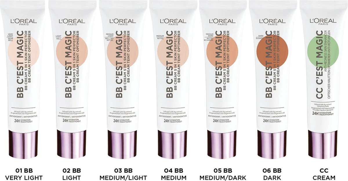 L’Oréal Paris - C'est Magic - Anti-roodheid Crème - CC Cream - 30 Ml 6 L’Oréal Paris - C'est Magic - Anti-roodheid Crème - CC Cream - 30 Ml - Afbeelding 4