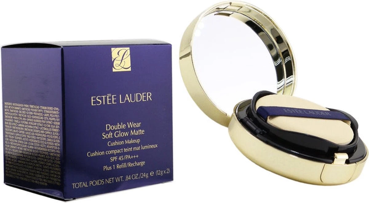 Estée Lauder Double Wear Soft Glow Matte Cushion Makeup Plus 1 Refil SPF 45/+++ (2 X 12g) 7 Estée Lauder Double Wear Soft Glow Matte Cushion Makeup Plus 1 Refil SPF 45/+++ (2 X 12g) - Afbeelding 5