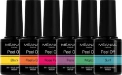 Méanail - Gellak - Peel Off - Beach Club - Gel Nagellak - 6 X 8ml