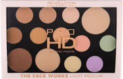 Makeup Revolution HD Pro Palette The Works - Light/Medium -Cosmetica Serie Winkel 1200x778 1