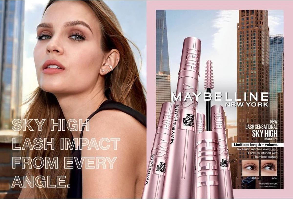 Maybelline Lash Sensational Sky High Waterproof - Zwart - Lengte Mascara - 6 Ml 6 Maybelline Lash Sensational Sky High Waterproof - Zwart - Lengte Mascara - 6 Ml - Afbeelding 4