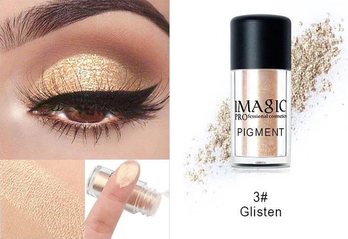Professionele Glitter Oogschaduw Poeder - Make-Up - Opmaken 8 Professionele Glitter Oogschaduw Poeder - Make-Up - Opmaken - Afbeelding 6