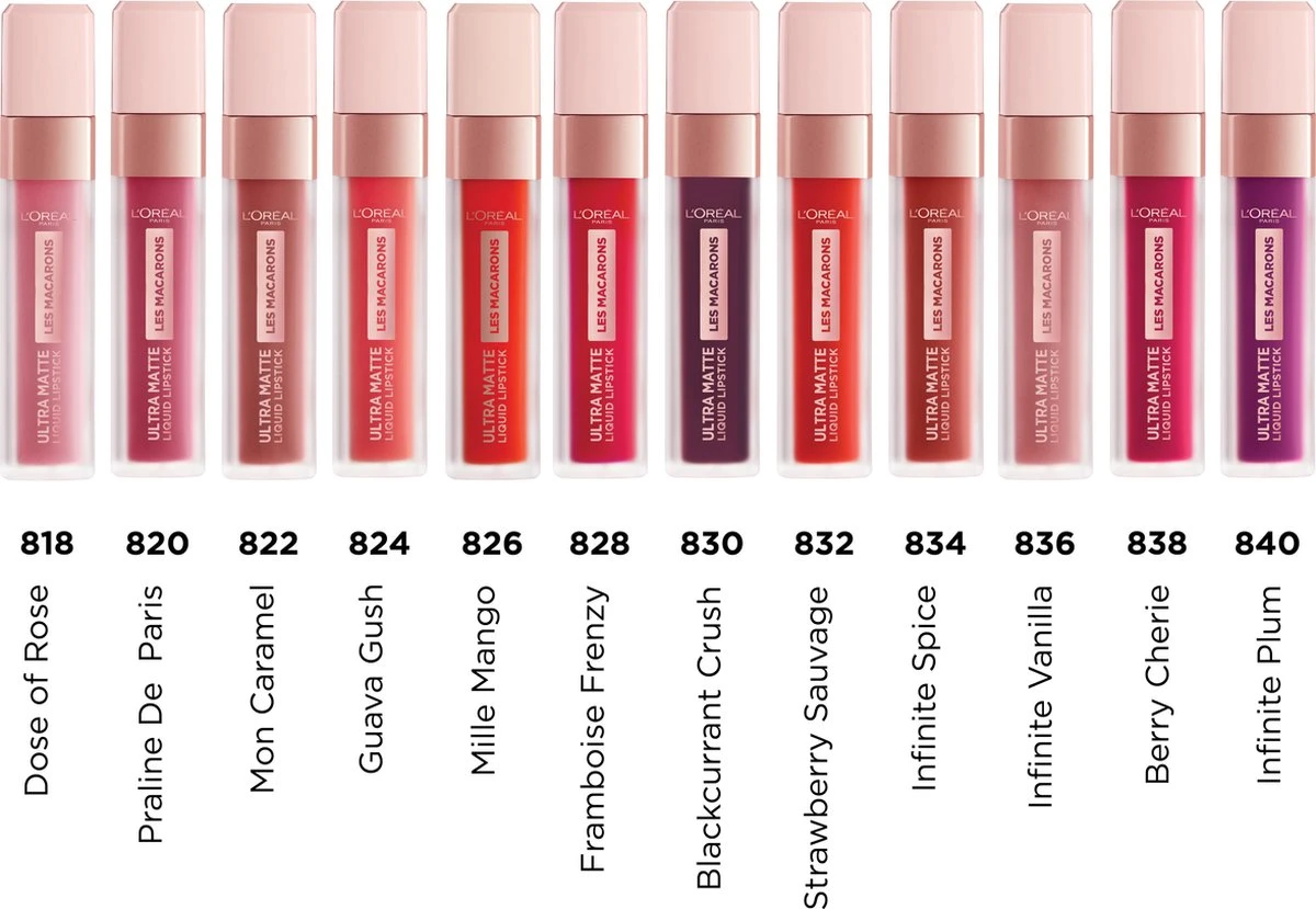 L’Oréal Paris Les Macarons Langhoudende Matte Lipstick - 834 Infinite Spice - Nude - 6,7 Ml 9 L’Oréal Paris Les Macarons Langhoudende Matte Lipstick - 834 Infinite Spice - Nude - 6,7 Ml - Afbeelding 7