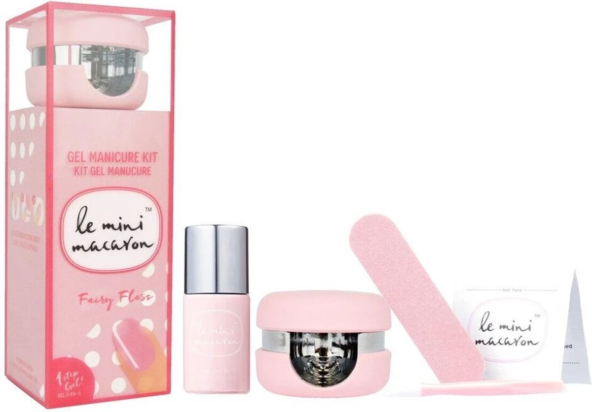 Le Mini Macaron Fairy Floss Gel Manicure Kit - 3-in-1 Manicure Kit - Fairy Floss 3 Le Mini Macaron Fairy Floss Gel Manicure Kit - 3-in-1 Manicure Kit - Fairy Floss