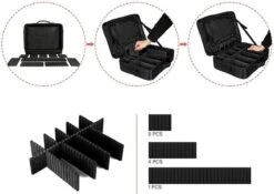 Cosmetica Koffer - Make-up Koffer Met Verstelbare Vakken - Visagie En Nagelstyliste Beauty Koffer - 37x27x13CM -Cosmetica Serie Winkel 1200x848