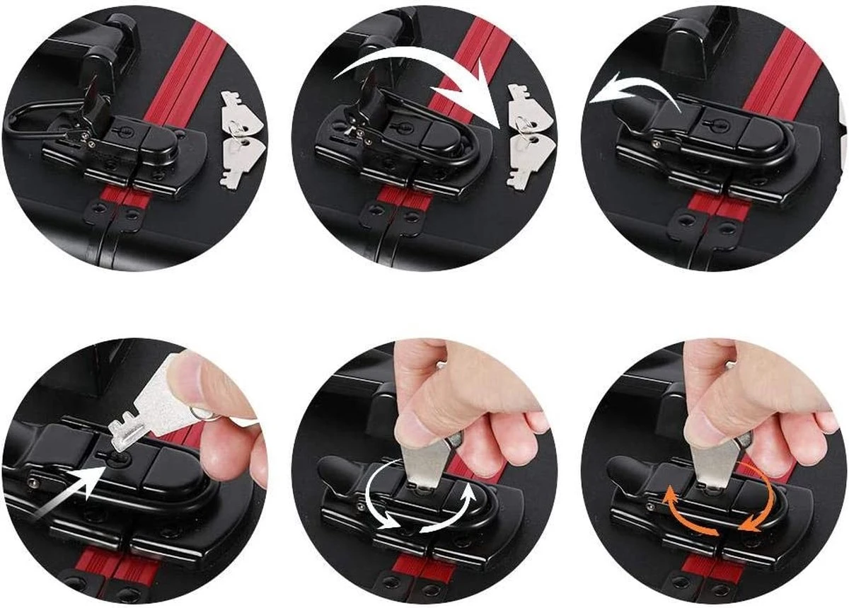 Make-upkoffer, Kapperskoffer, Cosmeticakoffer, Lege Nagelkoffer, Multikoffer, Afsluitbaar Voor Nageldesign/massageolie/fotoapparatuur, 34,7 X 22,2 X 25 Cm , Volledig Zwart HM-YAHEE-411233 11 Make-upkoffer, Kapperskoffer, Cosmeticakoffer, Lege Nagelkoffer, Multikoffer, Afsluitbaar Voor Nageldesign/massageolie/fotoapparatuur, 34,7 X 22,2 X 25 Cm , Volledig Zwart HM-YAHEE-411233 - Afbeelding 9