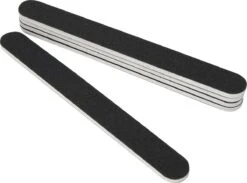Merkloos 5x Rechte Nagel Vijlen #100/180, Zwart