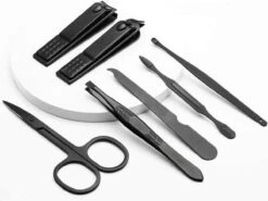 Fritzline© Manicureset 7 Delig - Nagelset Incl. Nagelvijl & Nagelknipper - Nagel Verzorging - Zwart -Cosmetica Serie Winkel 1200x900 7