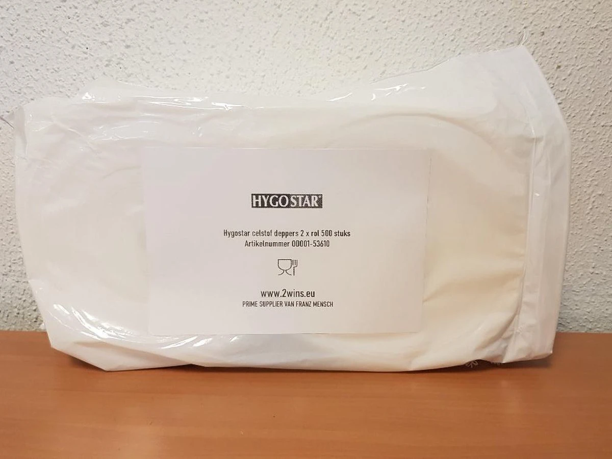 Hygostar Celstof Deppers 2 X Rol 500 Stuks - In Handige Hersluitbare Verpakking 4 Hygostar Celstof Deppers 2 X Rol 500 Stuks - In Handige Hersluitbare Verpakking - Afbeelding 2