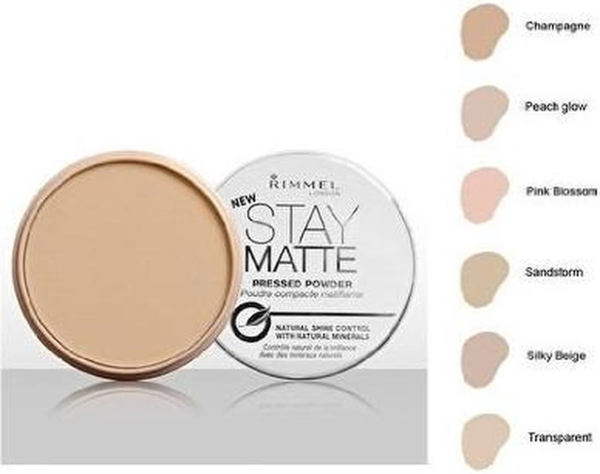 Rimmel London Stay Matte Pressed Powder - 004 Sandstorm - Powder 4 Rimmel London Stay Matte Pressed Powder - 004 Sandstorm - Powder - Afbeelding 2