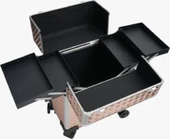 Koffer Gouden Kleur | Beautycase / Beautykoffer / Trolley Van Aluminium - 8 Wielen - Kapper Koffer - Tattoo Koffer - Nagel Koffer - Make-up Koffer 9 Koffer Gouden Kleur | Beautycase / Beautykoffer / Trolley Van Aluminium - 8 Wielen - Kapper Koffer - Tattoo Koffer - Nagel Koffer - Make-up Koffer -Cosmetica Serie Winkel 1200x979