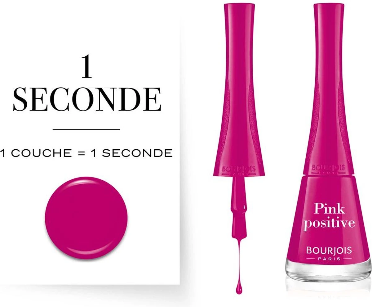 Bourjois 1 Seconde Nagellak - 12 Pink Positive 7 Bourjois 1 Seconde Nagellak - 12 Pink Positive - Afbeelding 5