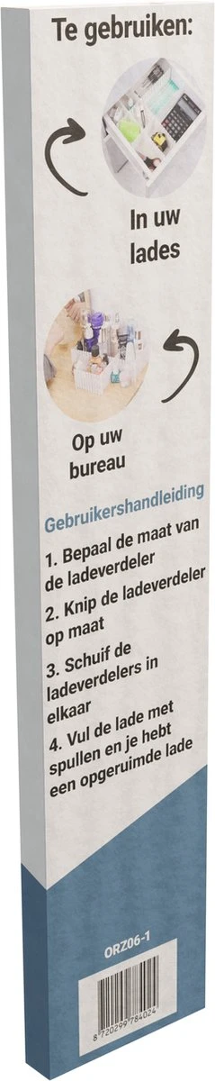 Waal® Lade Organizer - Lade Verdeler - 6 Stuks - Zwart 8 Waal® Lade Organizer - Lade Verdeler - 6 Stuks - Zwart - Afbeelding 6