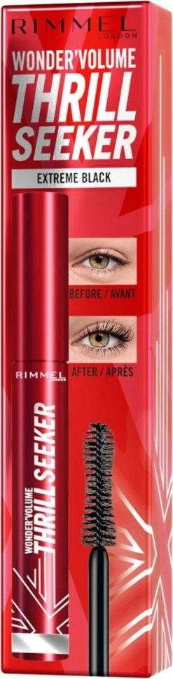 Rimmel London Wonder'Volume Thrill Seeker Mascara - 001 Extreme Black -Cosmetica Serie Winkel 306x1200