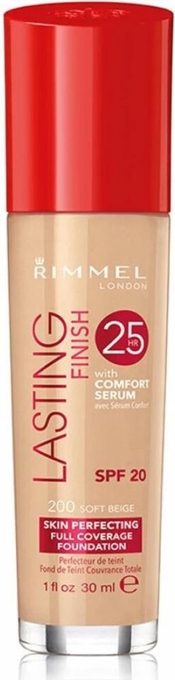Rimmel London Lasting Finish Foundation - 200 Soft Beige 29 Rimmel London Lasting Finish Foundation - 200 Soft Beige -Cosmetica Serie Winkel 310x1200 4