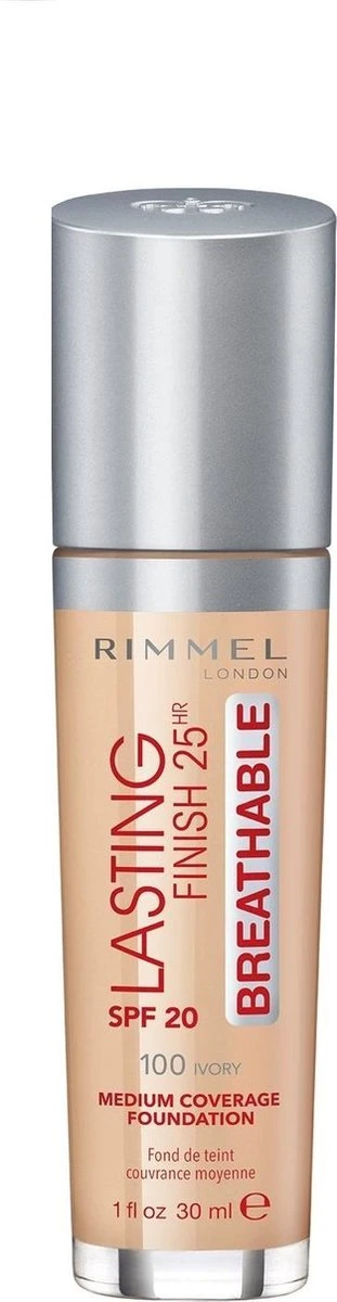 Rimmel London Rimmel Lasting Finish Breathable Foundation - 100 Ivory 3 Rimmel London Rimmel Lasting Finish Breathable Foundation - 100 Ivory